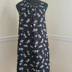 Reitmans Black Floral Dress, Size XS